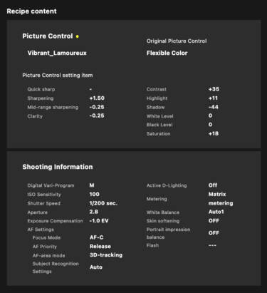 Nikon magazine - NIC recipes